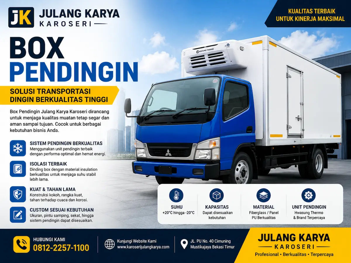 karoseri box pendingin truk
