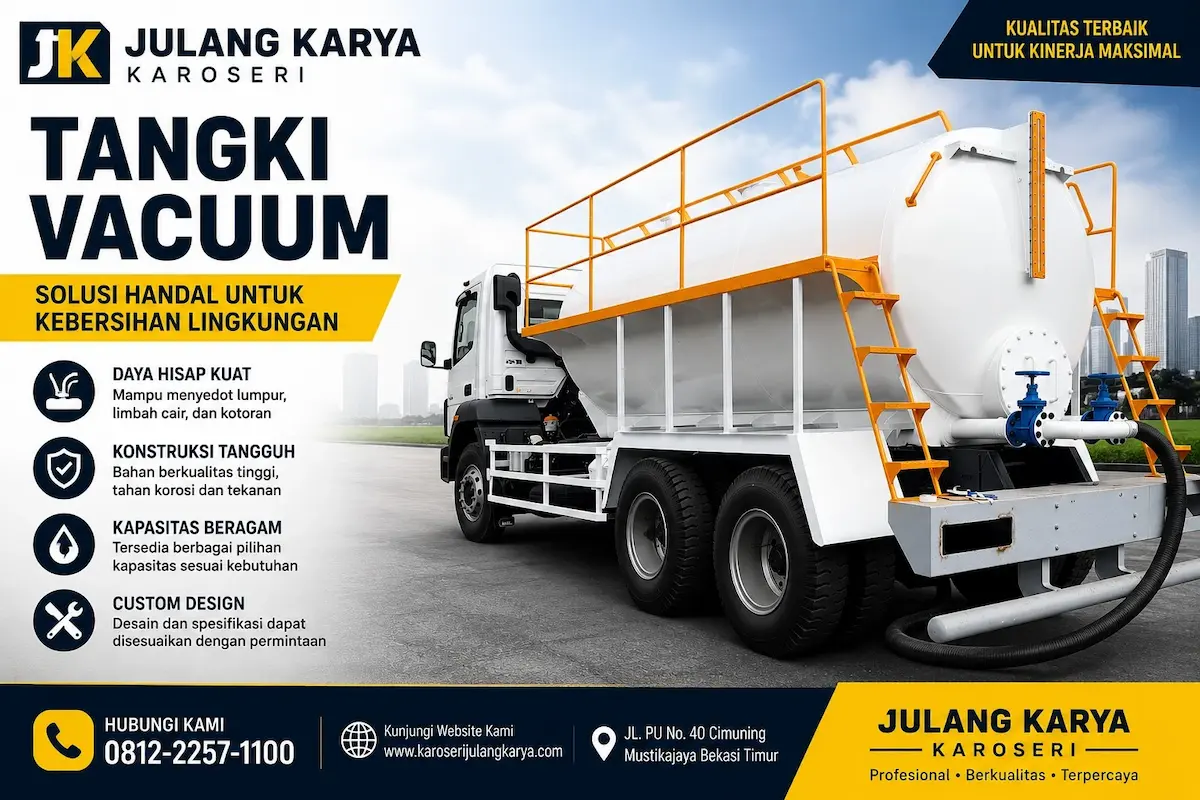 karoseri tangki vacuum julang karya gemilang