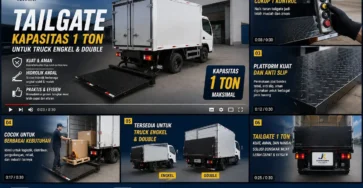 tailgate kapasitas 1 ton karoseri julang raya