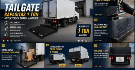 tailgate kapasitas 1 ton karoseri julang raya